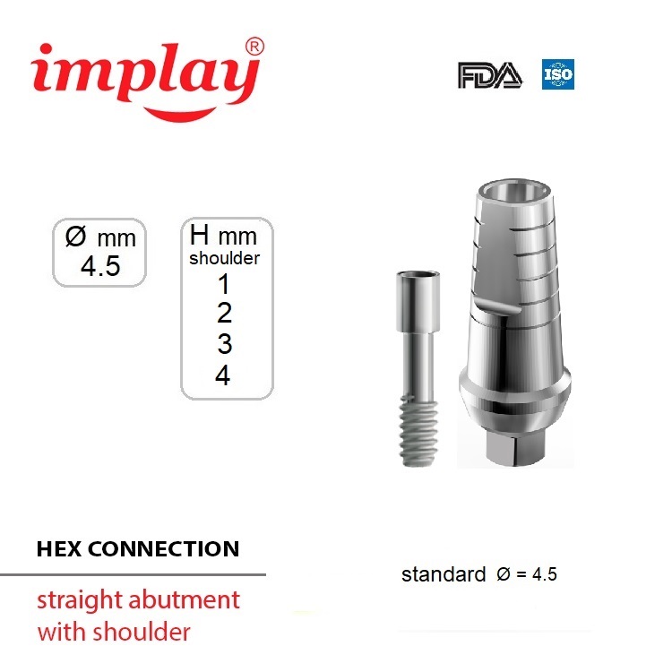 Straight abutments sh hex