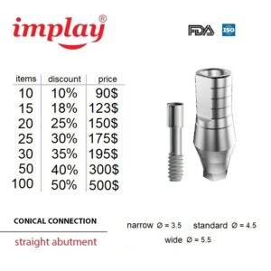 Straight abutment conical