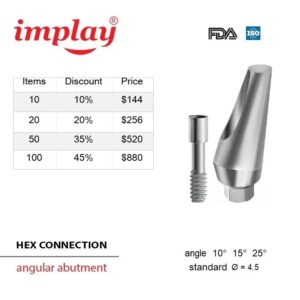 Angled abutment - Internal Hex