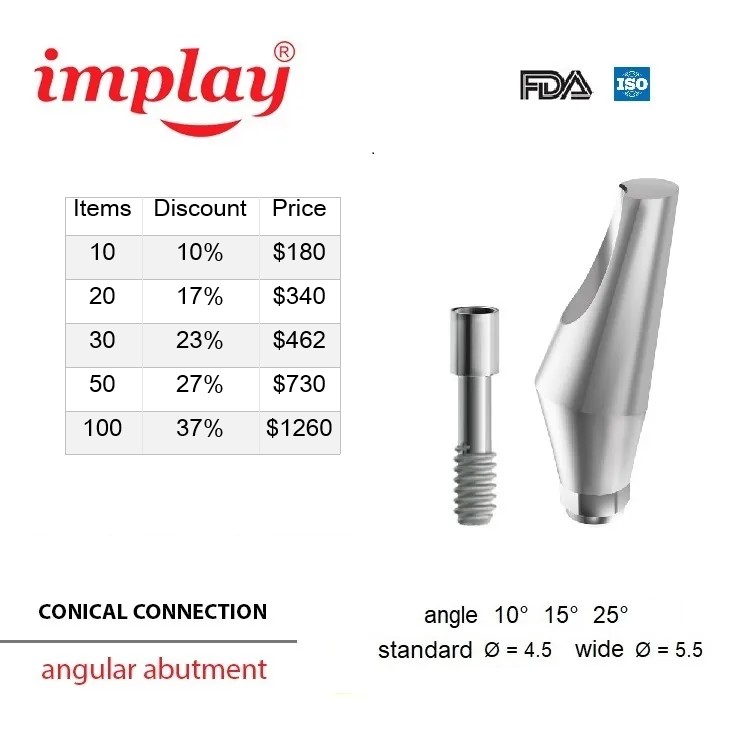Angular abutment Conical