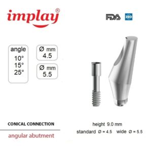 angular abutment conical size