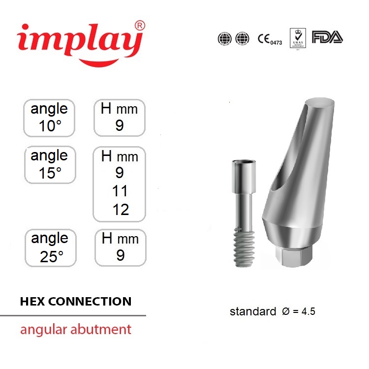 angular abutment hex size