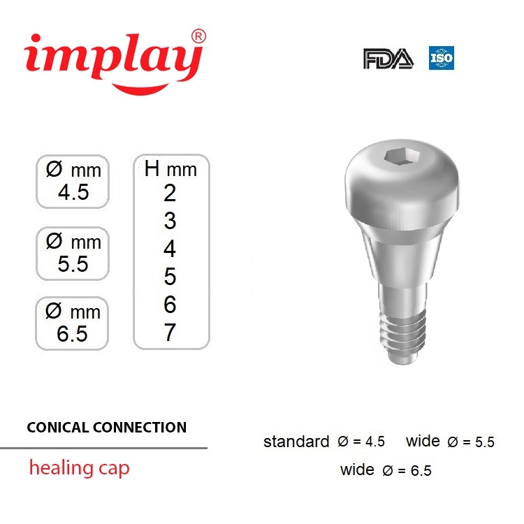 healing cap con size