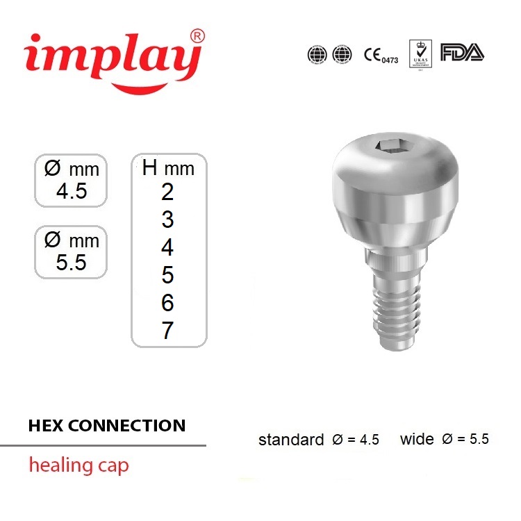 healing cap hex size