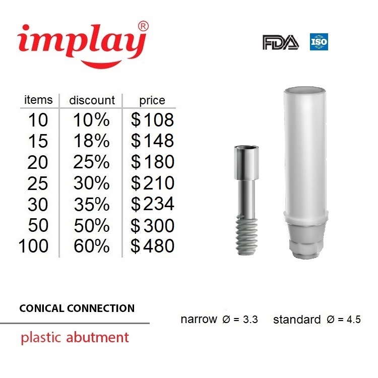 Plastic abutments con