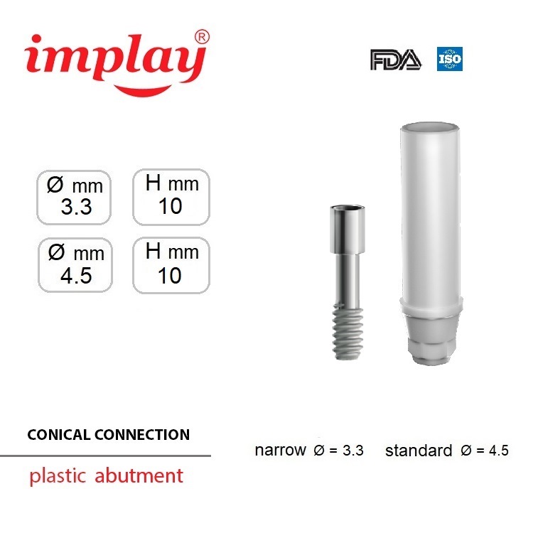 plastic abutment con size