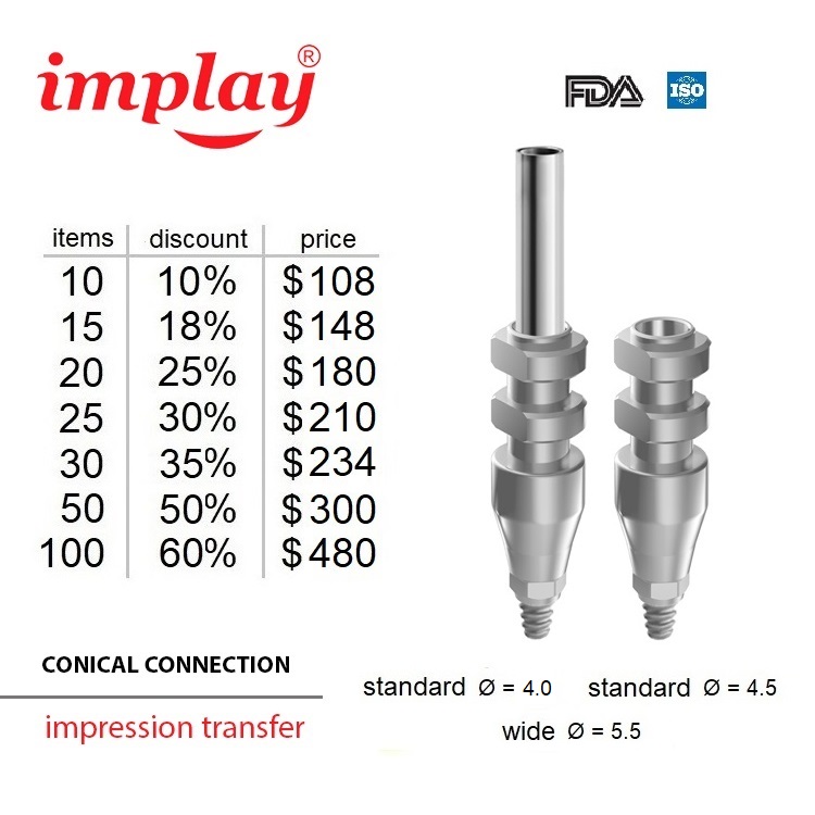 Impression transfers con