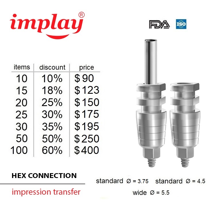Impression transfers hex