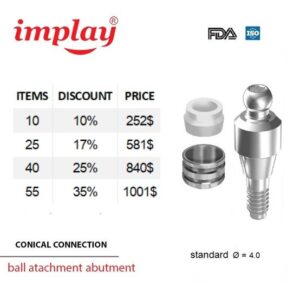 Ball abutment conical