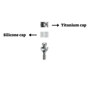 silicone cap and titanium cap